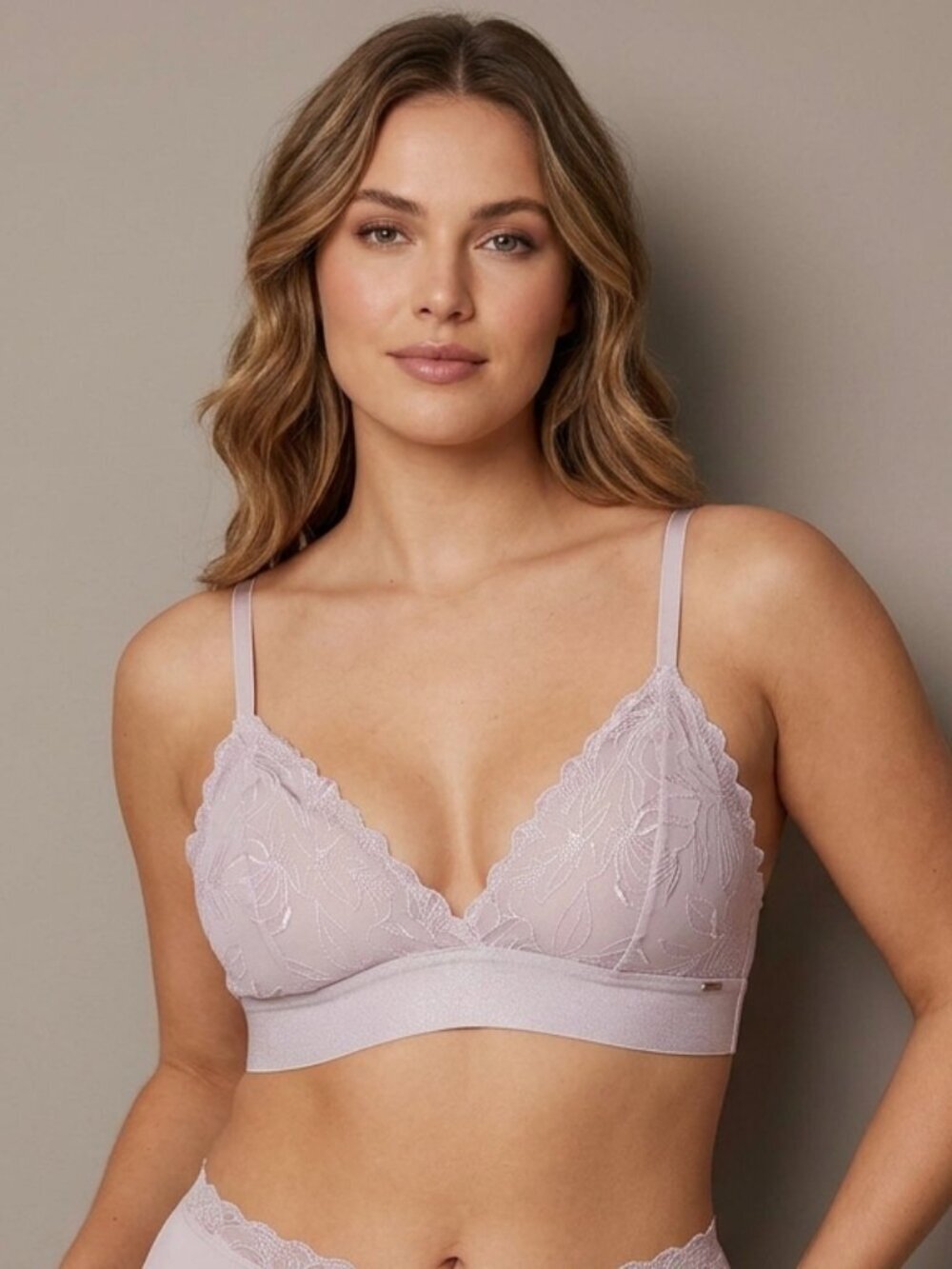 La Vie En Rose Lavender Lace Bralette